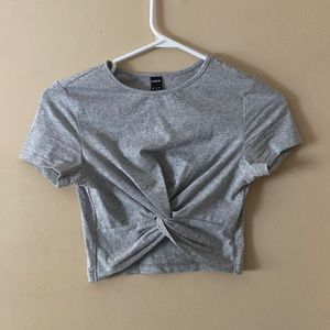 Grey crop top